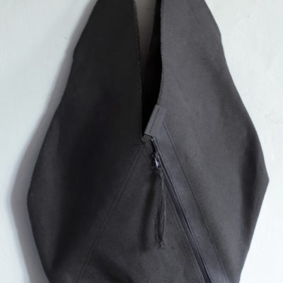 torba lniana czarna model Ears Up