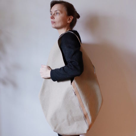 torba EarsUp lniana miejska naturalna