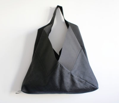 Torba z papieru - kolekcja Origami City torba lniana z elementami z papieru do szycia