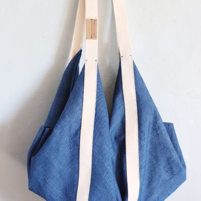 torba jeans z funkcją plecaka