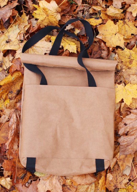 Torba plecak jak z papieru kawowa - Torby i akcesoria, naturalnie. Len, papier, upcycling.
